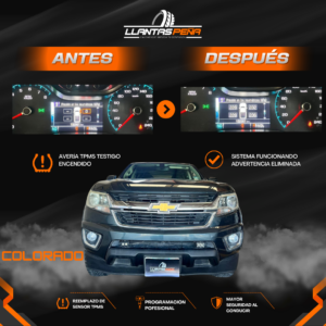 Chevrolet Colorado: Llantas y TPMS en Guadalajara